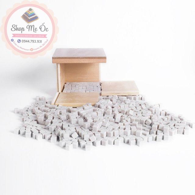 Giáo cụ Montessori - Bộ 1000 khối lập phương có kích thước 1x1x1cm