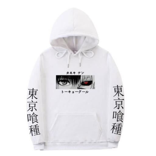 Áo Hoodie anime Tokyo Ghoul Kaneki thu đông vải nỉ độc đẹp