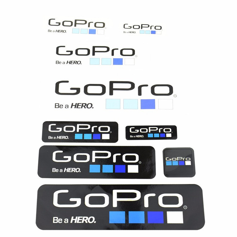 Bộ 6 Miếng dán Logo Gopro đẹp mắt