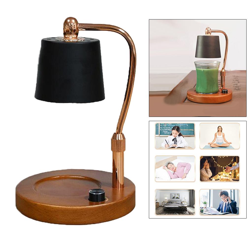 Retro Oil Burner Moon Lamp Night Light,Aroma Electric Candle Warmer Wax Burner Candle Waxing Warmer for Bedroom Office Coffee Bar Cafe Club Decoration