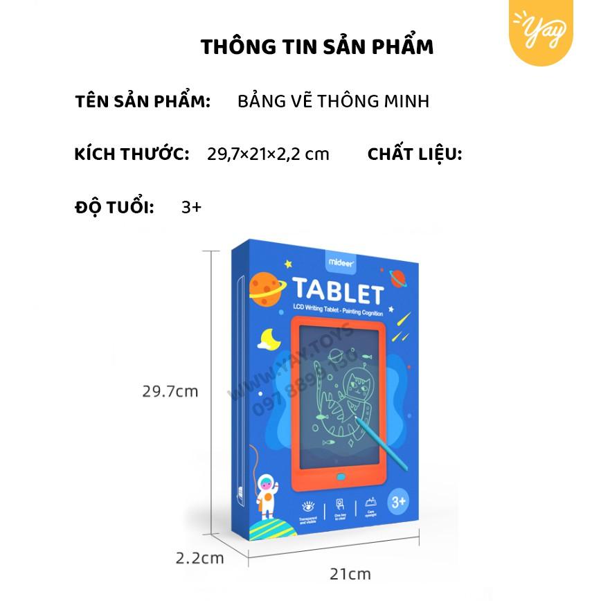 Bảng Viết Vẽ Tự Xoá Điện Tử LCD Thông Minh Cho Bé 3+ Mideer