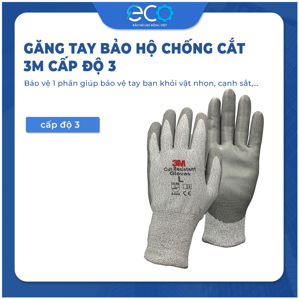 Găng tay chống cắt 3M cấp độ 3 chống đâm xuyên, xé rách, mài mòn