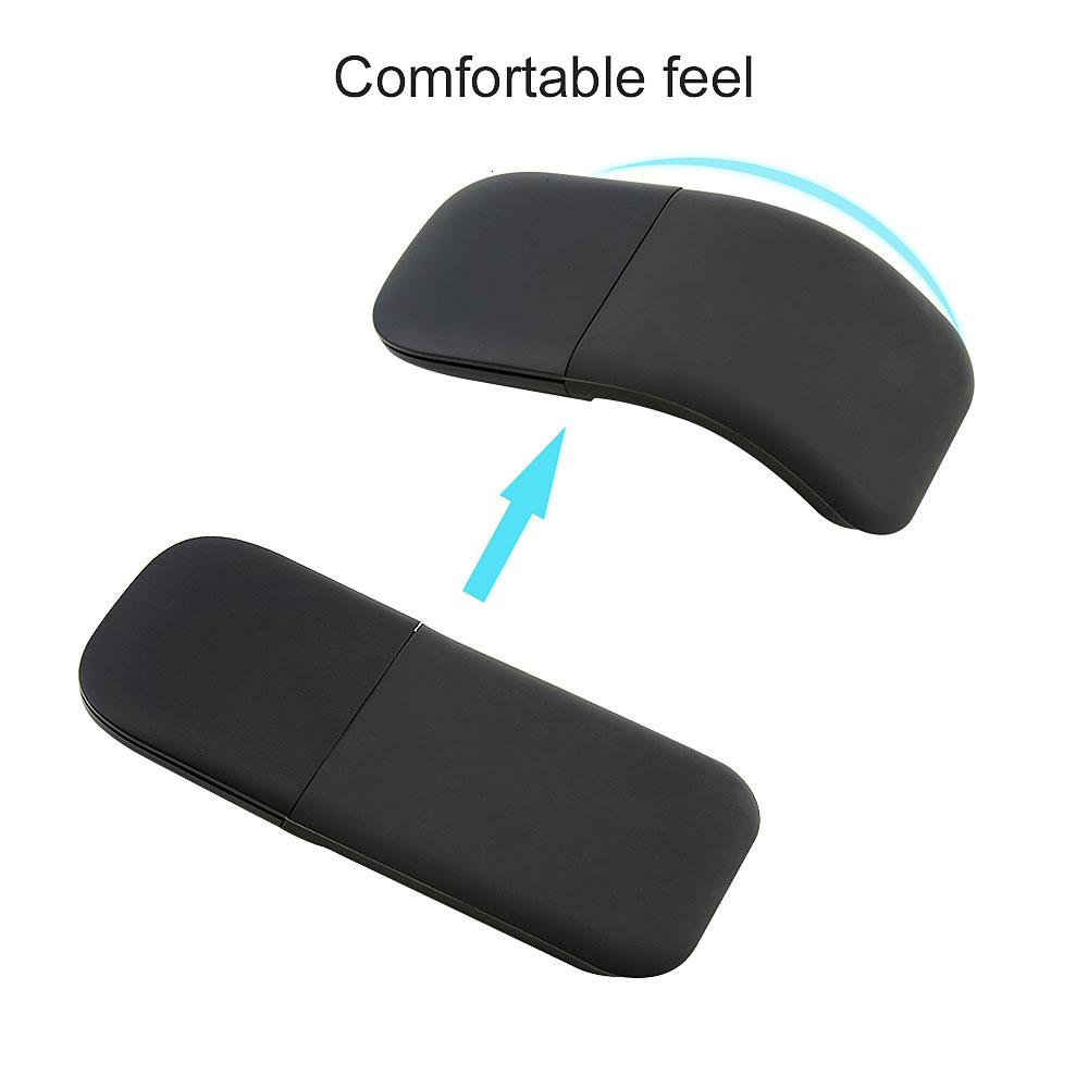 Chuột Máy Tính Không Dây Im Lặng Công Thái USB Mause Hồ Quang Cảm Ứng Có Thể Gập Lại Nhỏ Laser Cầm Tay 3D Chuột 1600 DPI Cho Microsoft Mạc máy Tính