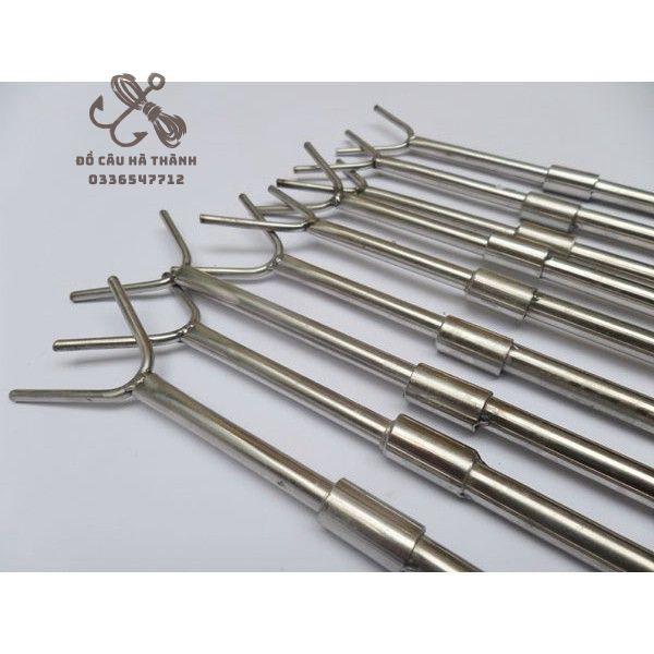 Chống cần câu cá chữ y 1m5 chống cần inox chống cần bọc đầu nhựa