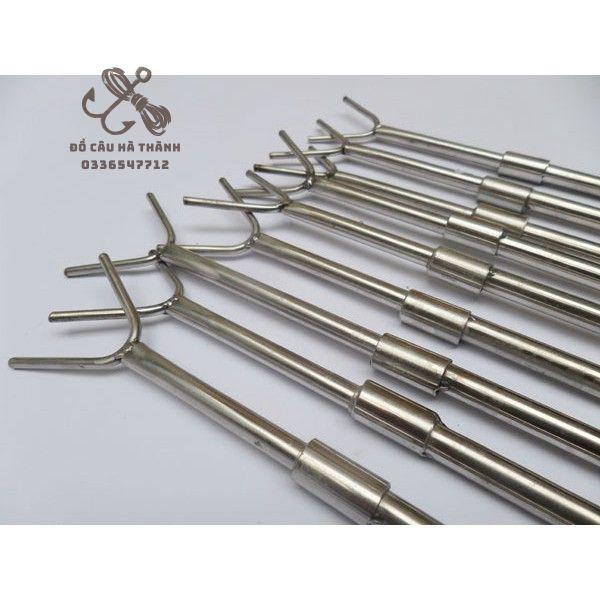 chống cần câu cá chữ y 1m5 chống cần inox chống cần bọc đầu nhựa