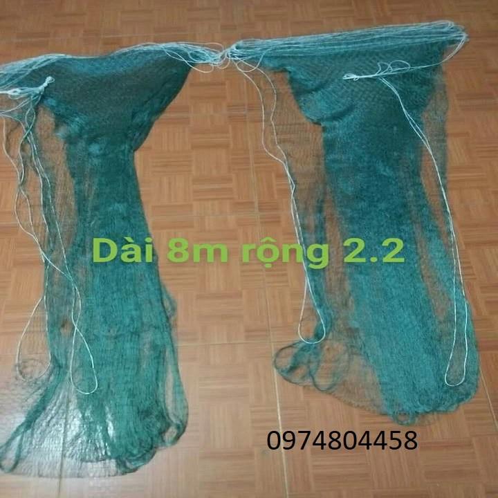 Lưới sẻ giật 2 cánh, Chiều dài: 5m Mắt lưới: 3cm Chiều rộng: 2.2m