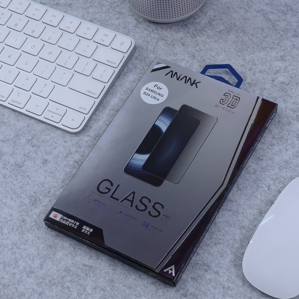 Dán kính cường lực full màn hình 3D cho Samsung Galaxy S25 Ultra / S25 Plus / Galaxy S24 Ultra / S24 Plus hiệu Anank Glass 3D - Viền siêu mỏng, Siêu mượt, lớp Phủ nano chống vân tay, thương hiệu nhật bản, vát cạnh 3D - Hàng nhập khẩu