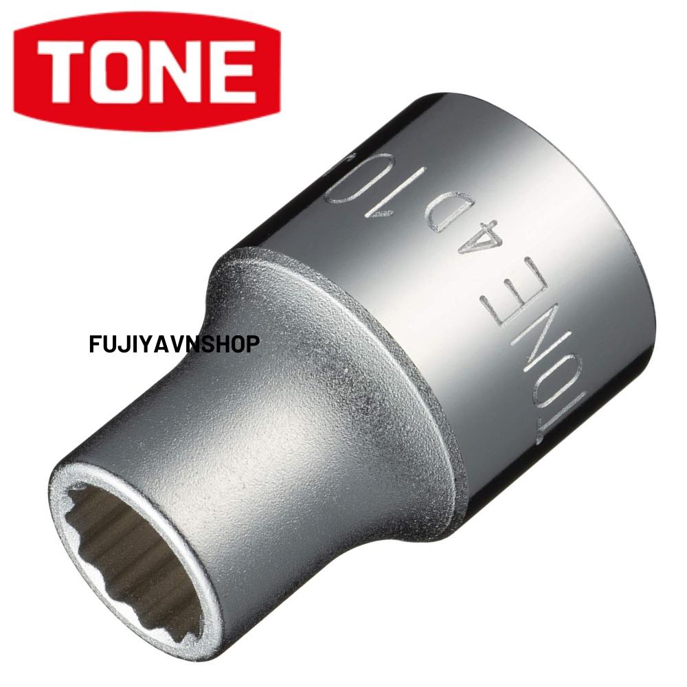 Đầu tuýp 12 cạnh ngắn Tone HP4D-10 ra đầu lục giác 10mm