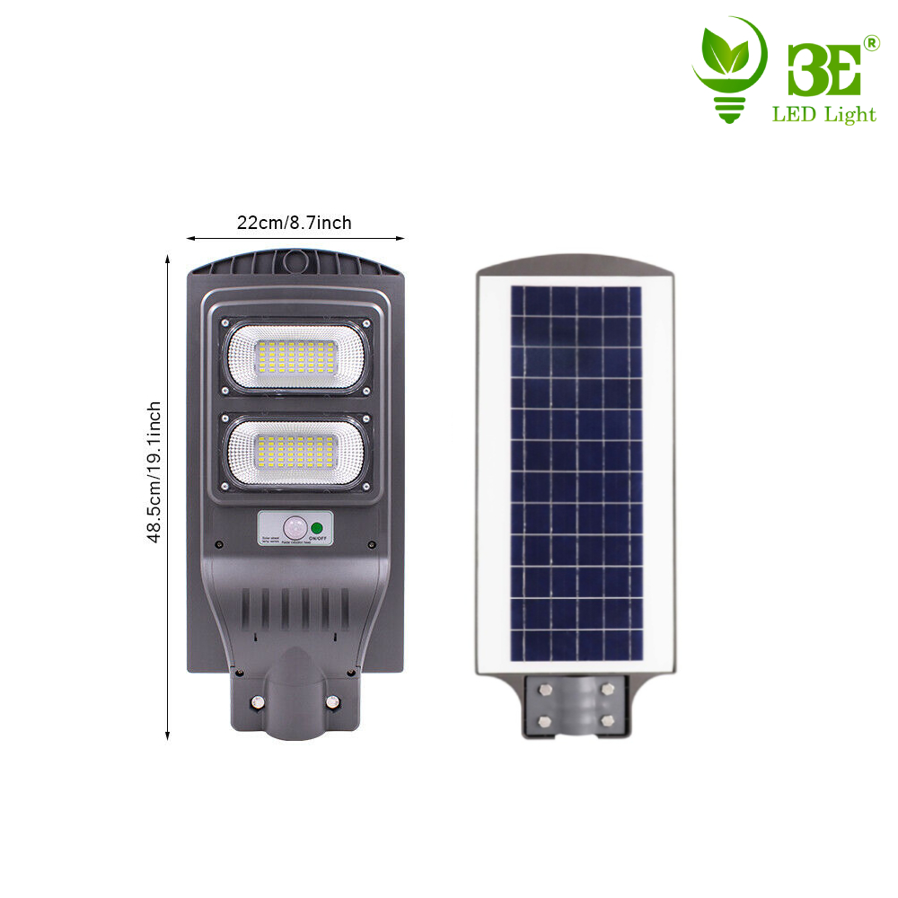 Đèn Đường Năng Lượng Mặt Trời Liền Thể 3E Tấm Pin Poly Công Suất 60w