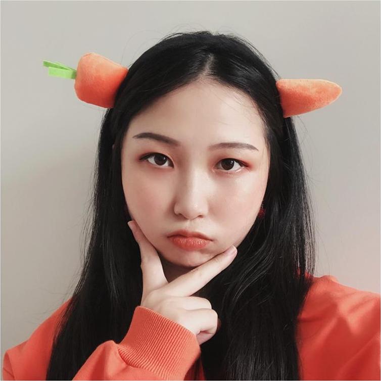 (Bản gọng đen) Bờm tóc Cà rốt cá thu cài buộc tóc dễ thương phong cách Hàn Quốc tặng ảnh Vcone