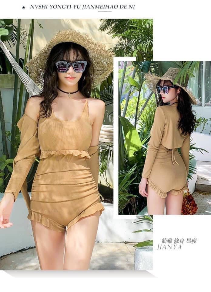 Bộ đồ bơi nữ, bộ bikini kèm áo ngoài siêu hót