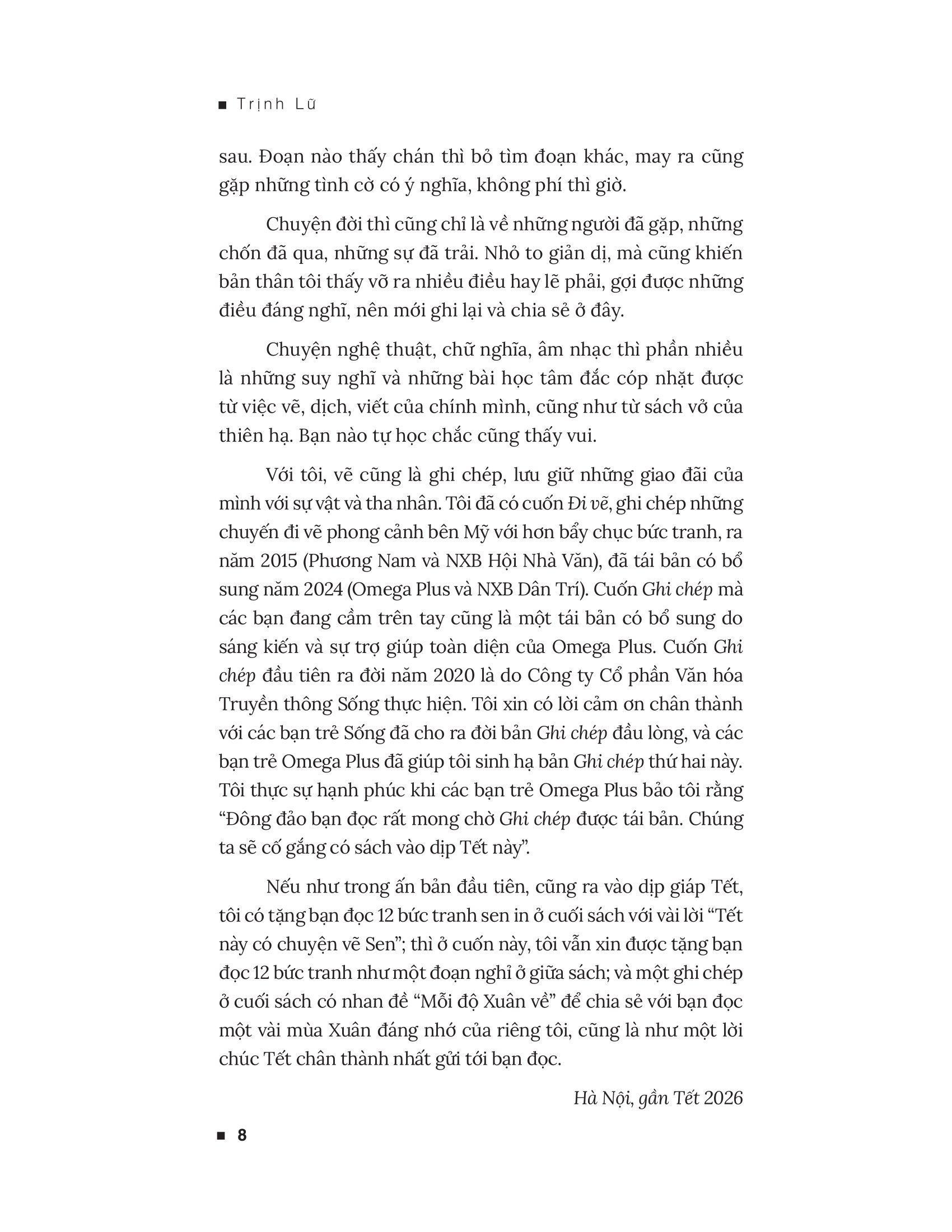 Sách - Ghi Chép - Trịnh Lữ