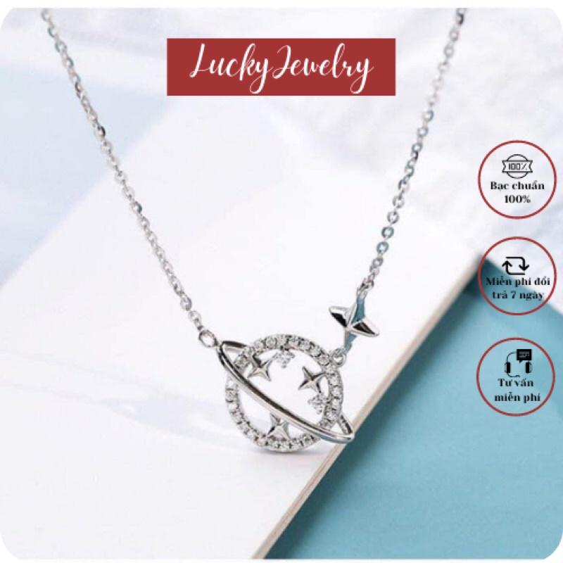 Dây chuyền nữ- Dây chuyền bạc liền mặt phong cách Hàn Quốc siêu xinh BẠC CHUẨN