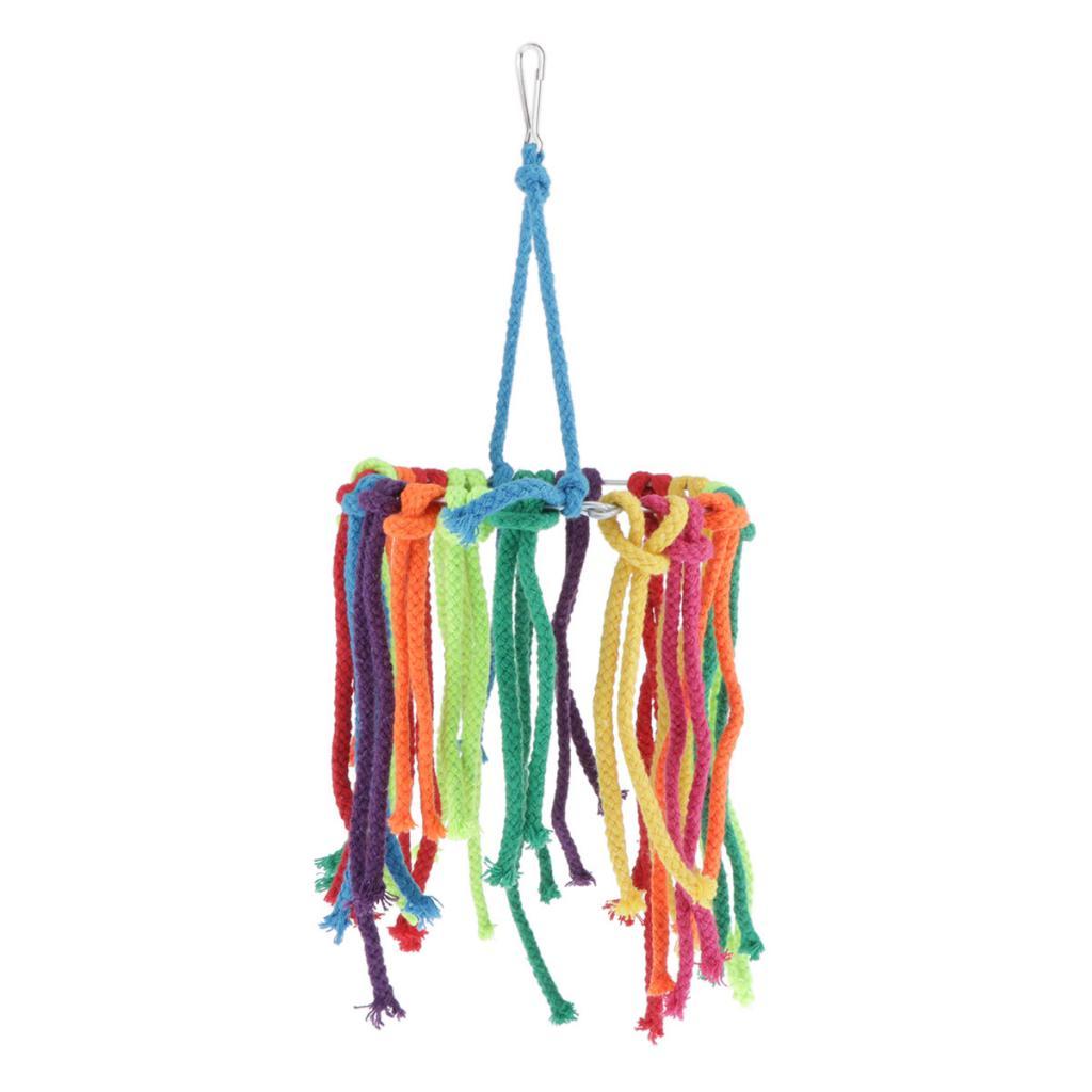Birds Parrot Chew Toys Cage Shredder Foraging Toy For Small Bird Hanging Toy