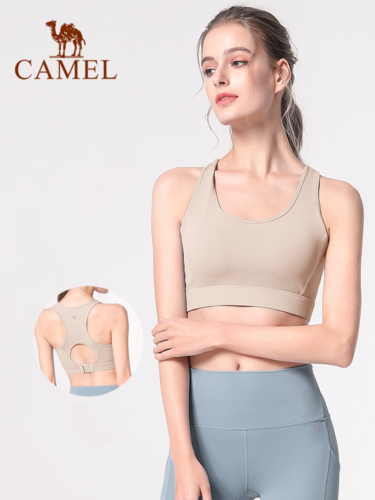 Đồ lót thể thao CAMEL của phụ nữ chống sốc tập hợp chạy áo ngực có độ bền cao hỗ trợ tập thể dục áo ngực yoga quần áo vest đẹp