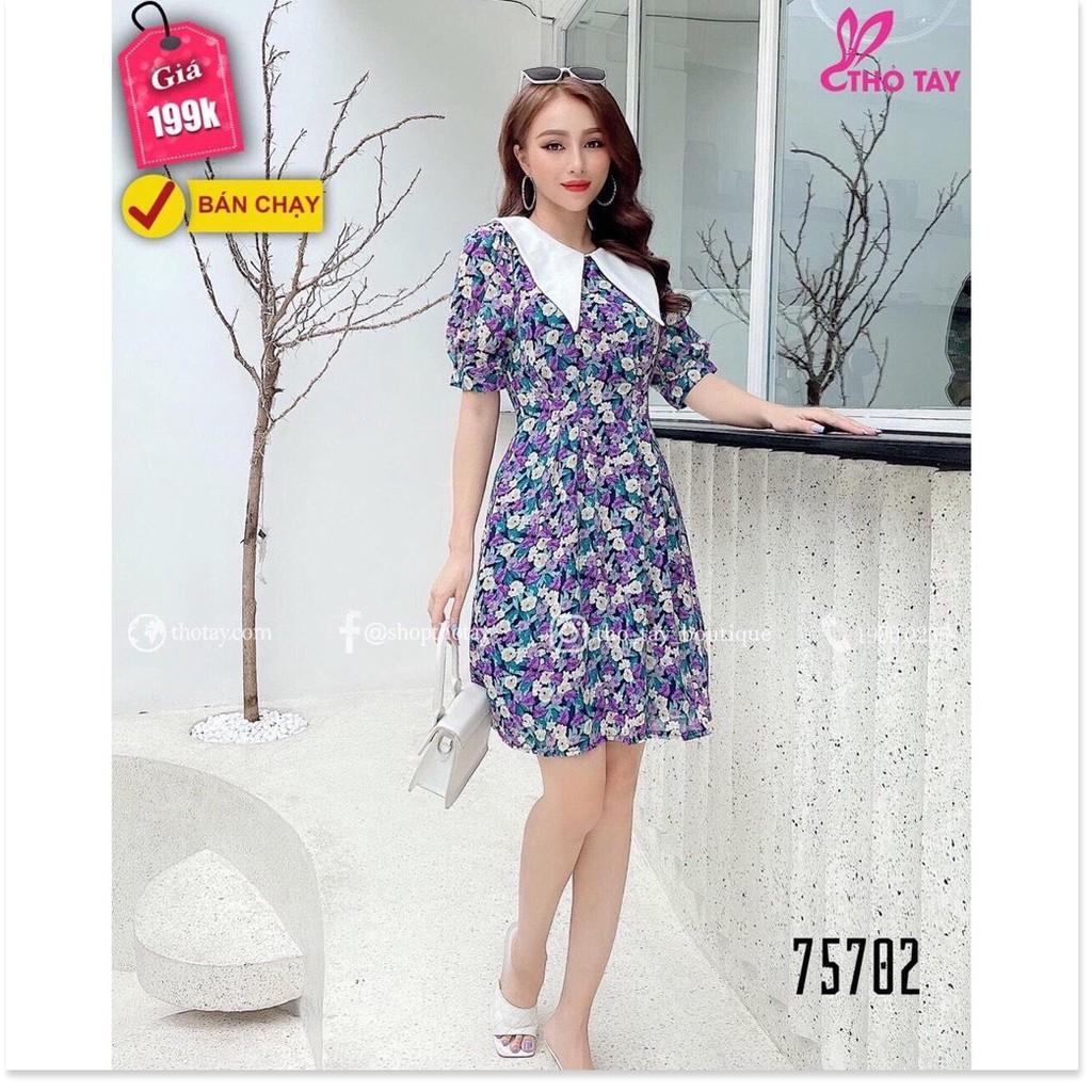 ĐẦM XÒE VOAN LỤA HỌA TIẾT HOA CỰC XINH