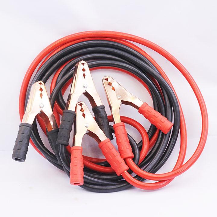 Bộ 2 Dây Câu Điện Mồi Bình Ắc Quy 600AMP Dài 3,5m Nặng 1.6kg Màu Đen Đỏ