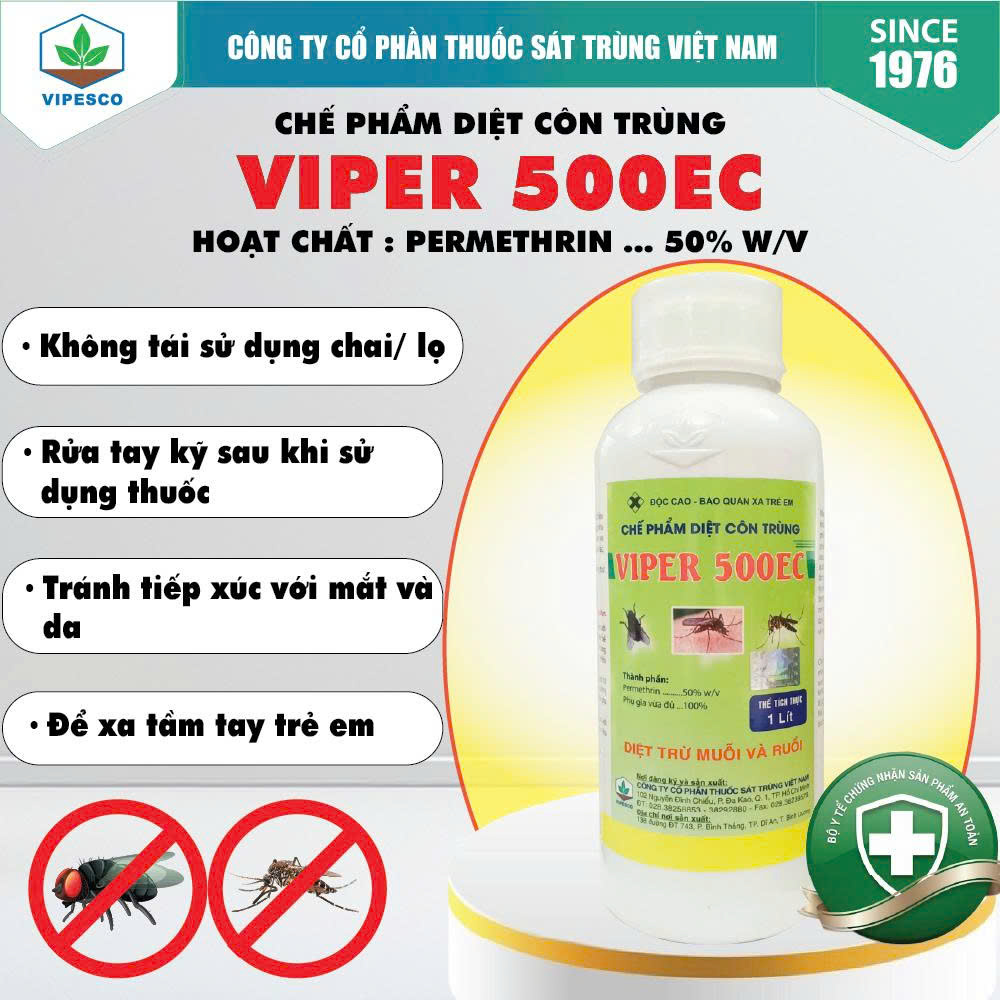 VIPER 500EC (1 lít) - DIỆT TRỪ MUỖI VÀ RUỒI