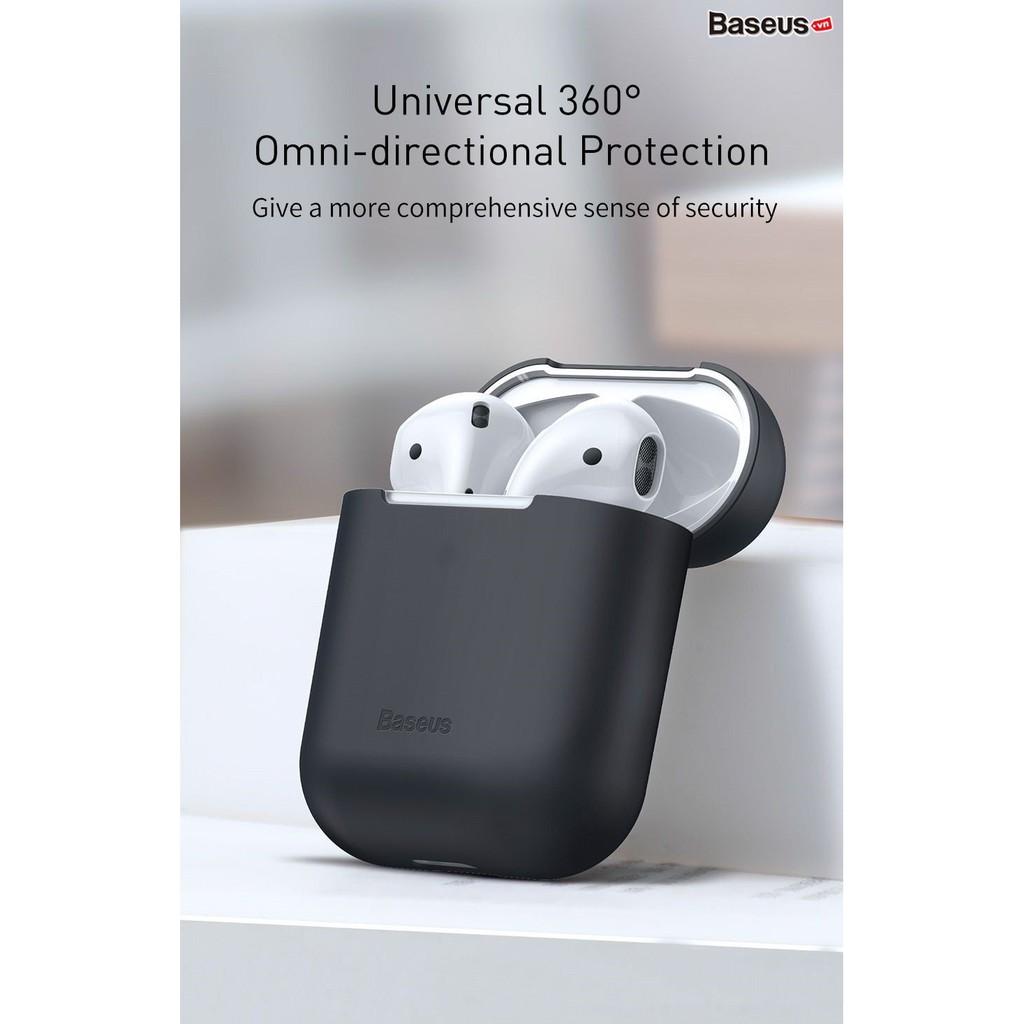 Bao Silicone siêu mỏng Baseus Ultrathin Series Silica Gel Protector cho Apple AirPods 1/2