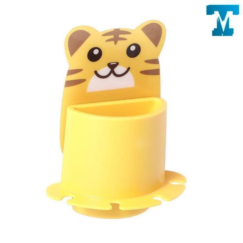 Ly cốc dán tường đựng bàn chải kem đánh răng hình thú dễ thương
