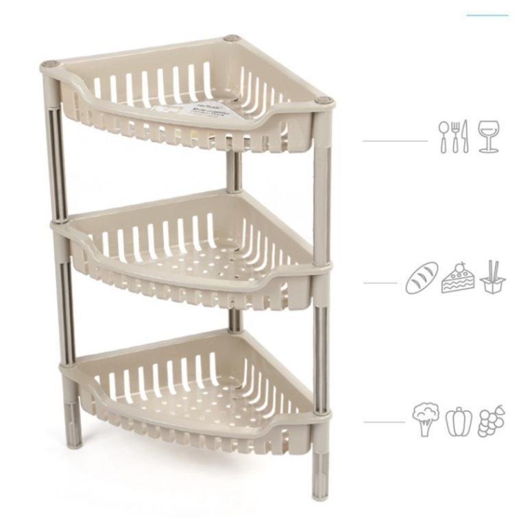 Kệ góc nhựa để đồ đa năng ,đựng gia vị ,để đồ phòng tắm