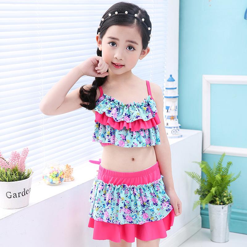 Bộ đồ bơi bé gái 2 mảnh dễ thương từ 10 -26kg