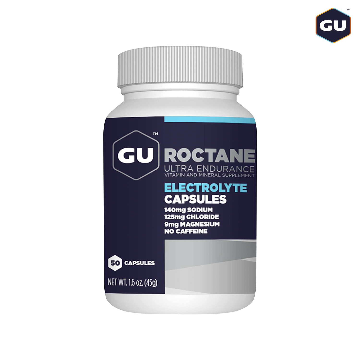 Viên Muối Điện Giải GU Roctane Electrolyte Capsules - (50 viên/Hũ)