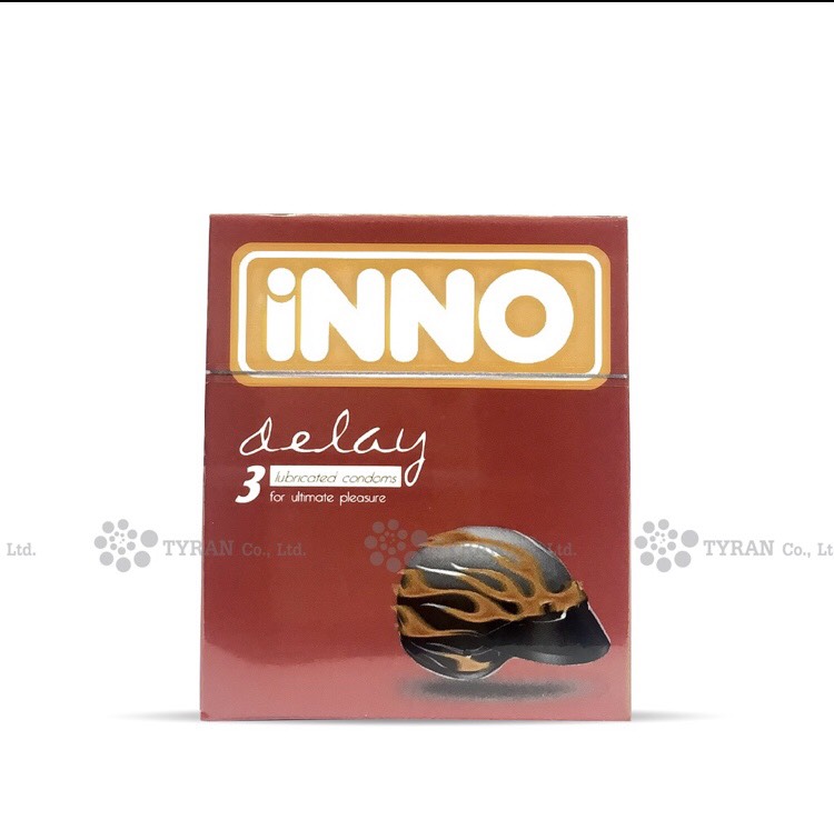 BAO CAO SU INNO DELAY 3s [COMBO 3 hộp tổng 9 bao] KÉO DÀI THỜI GIAN NHIỀU GEL BÔI TRƠN Tyran chuyên sỉ