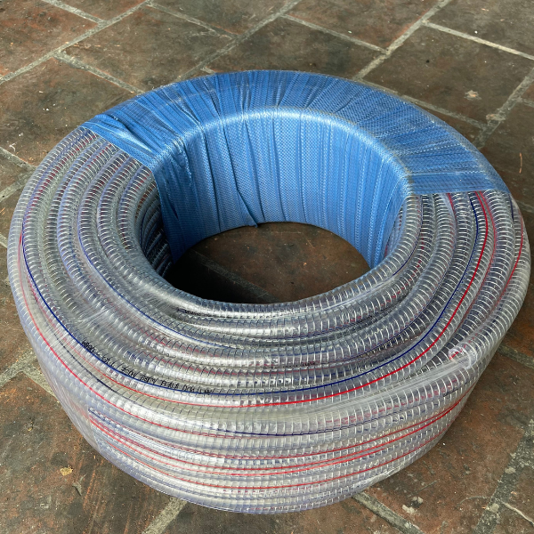 Ống nhựa PVC lõi thép phi 19mm cuộn 100m - Hàng nhập khẩu cao cấp