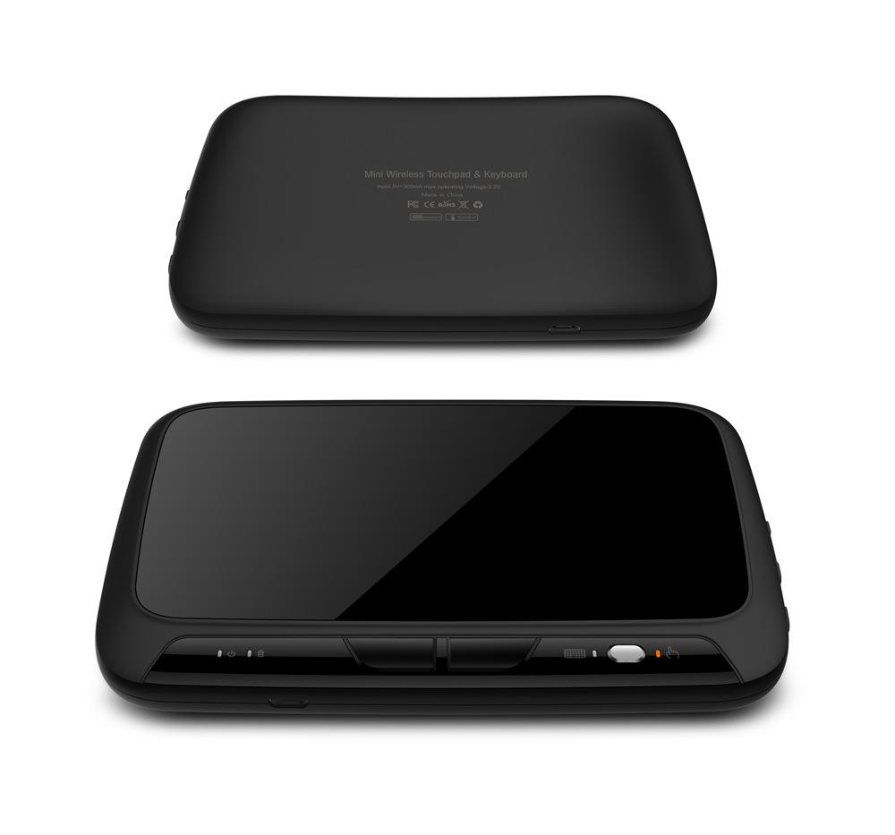 Bàn phím không dây mini 2.4GHz, điều khiển từ xa với đèn nền TouchPad, từ xa