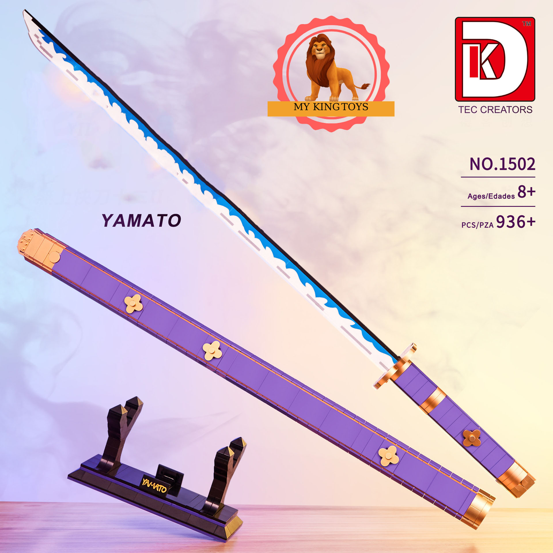 Đồ Chơi Lắp Ráp Mô Hình Thanh ENMA Của Zoro Trong One Piece Model DK1502 với 936 Mảnh Ghép