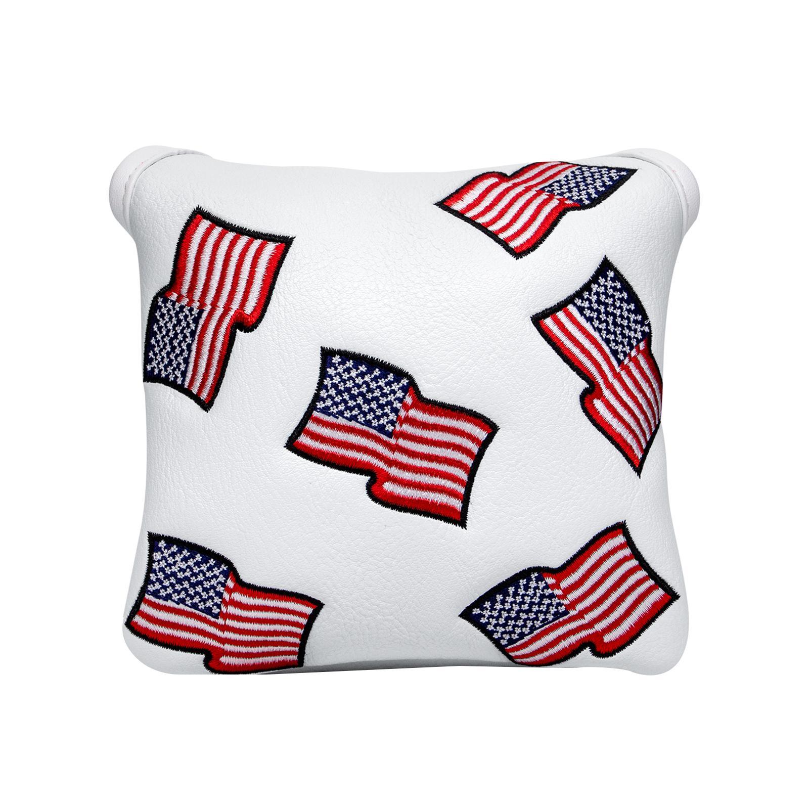 Golf Putter Head Cover Closure Artificial Leather Golf Center Shaft Putter Cover for Most Putter