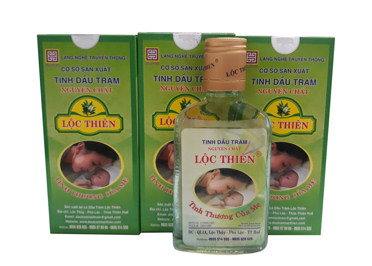 Combo 4 Lọ Dầu Tràm Lộc Thiên nguyên chất 100ml mã 212