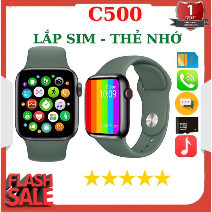 Đồng Hồ Thông Minh C500 - Lắp Sim Nghe Gọi Nhắn Tin Độc Lập, Lắp Được Thẻ Nhớ Nghe Nhạc Phong Cách Sành Điệu