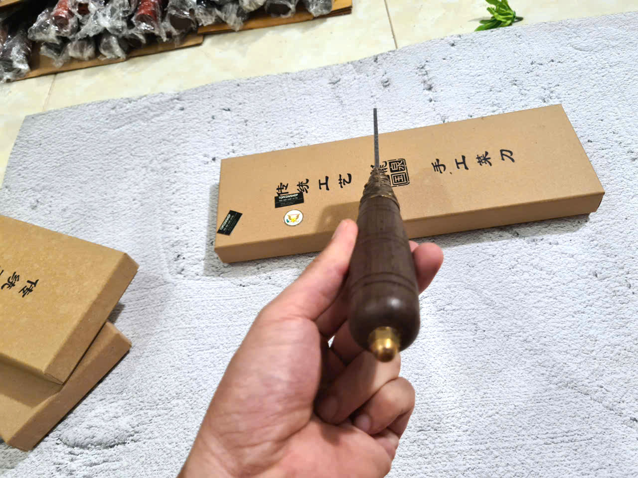 DAO BẾP THÁI CHẶT KHÂU ĐỒNG RỒNG DT155 ĐỘC 6996 topcomshop vn