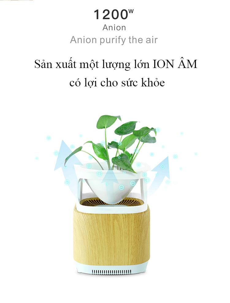 Máy lọc không khí J009A GX Diffuser dùng cho phòng ngủ + thêm miếng lọc dự phòng - Hàng chính hãng