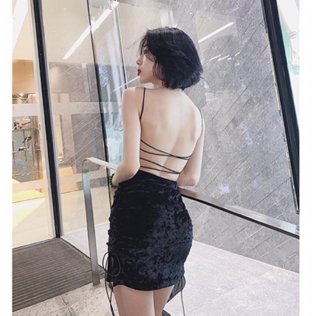 Mã 15 ĐEN đan dây sau- Ảnh thật