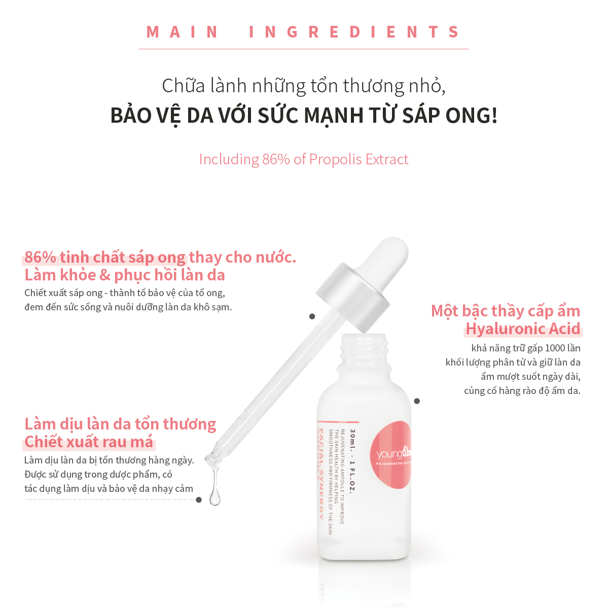 Tinh Chất Dưỡng Ẩm Chống Lão Hóa Young &amp;be Facial Synergy Ampoule