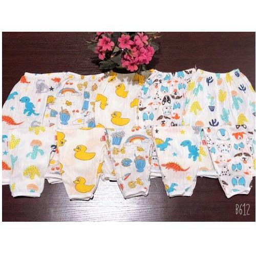Set 5 quần dài cotton giấy cho bé từ 0-15 tháng tuổi