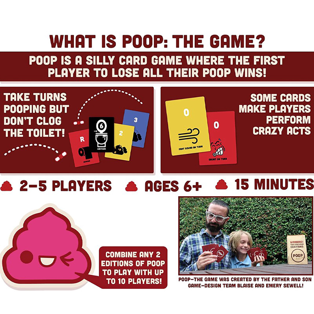 Breaking Games Poop: The Board Game Đồ Chơi Hình Phân Thú Vị Cho Bé