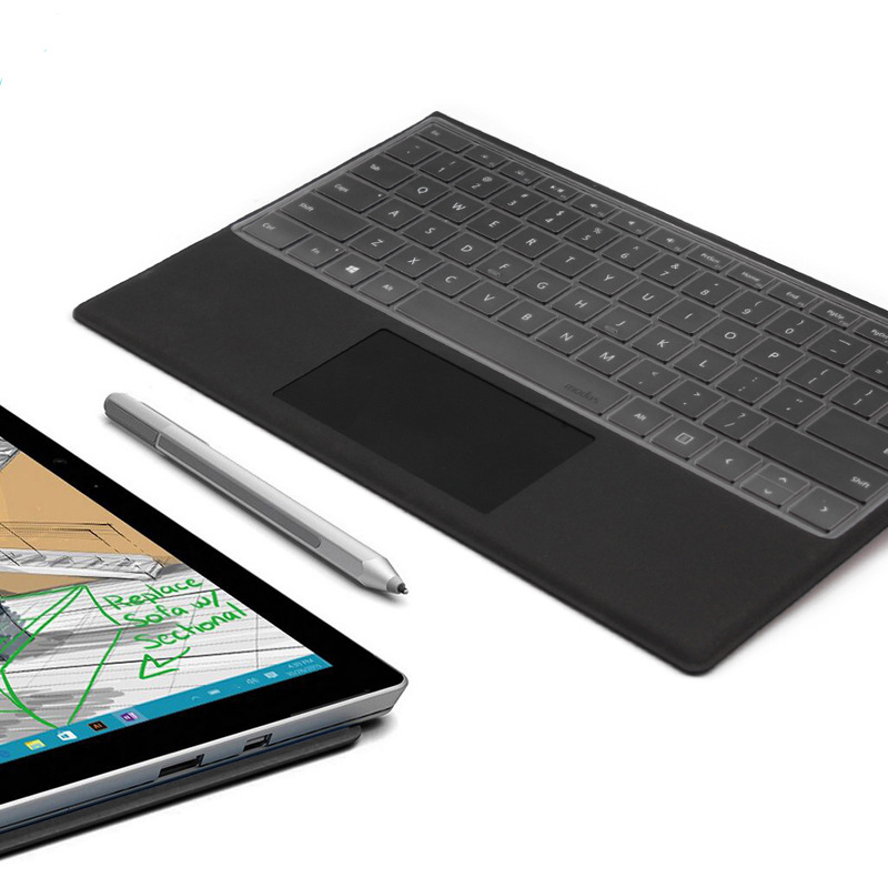 Phủ Phím Silicone dành cho Microsoft Surface Pro 7+/7/6/5/4/X, Laptop 3 13/15&quot;  JRC Trong suốt - Hàng Nhập Khẩu