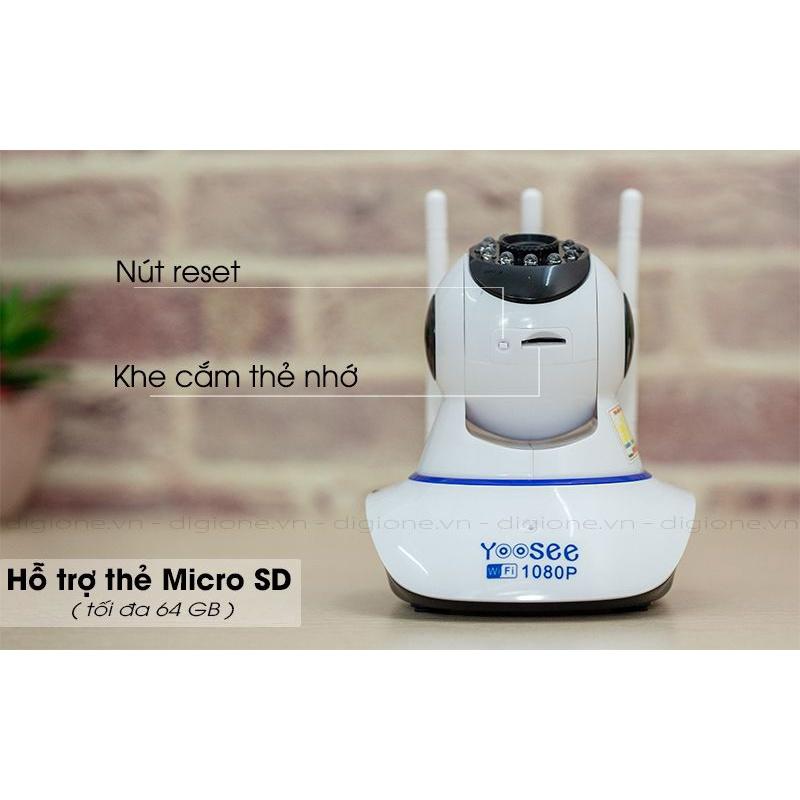 Camera Wifi YOOSEE xoay 360° có đèn LED và cổng LAN