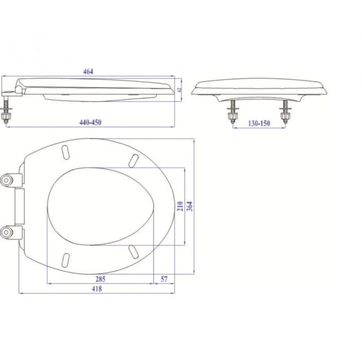 Nắp Bồn Cầu, Nắp Bồn Cầu Màu Trắng