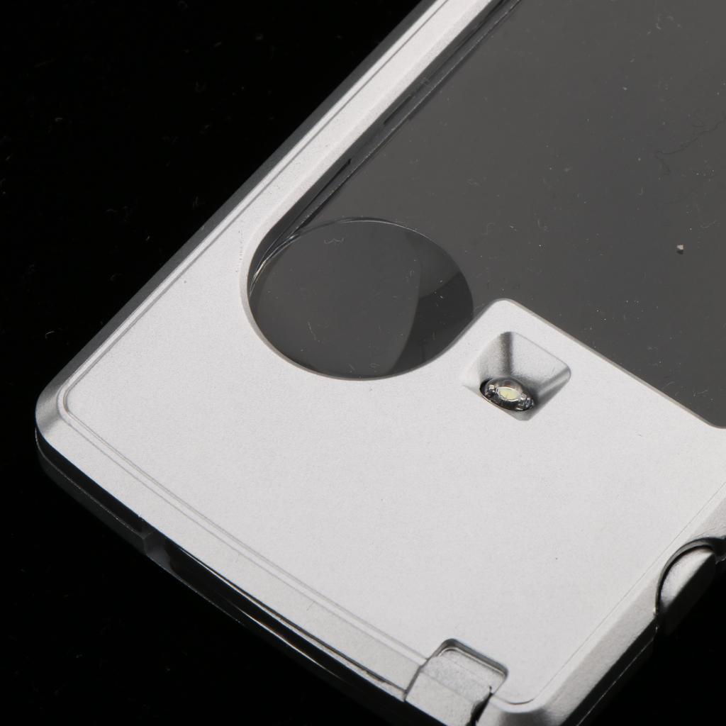 3X 6X Square Glass Loupe Lens Magnifying Tool for Jewelry Watch Coin Stamp