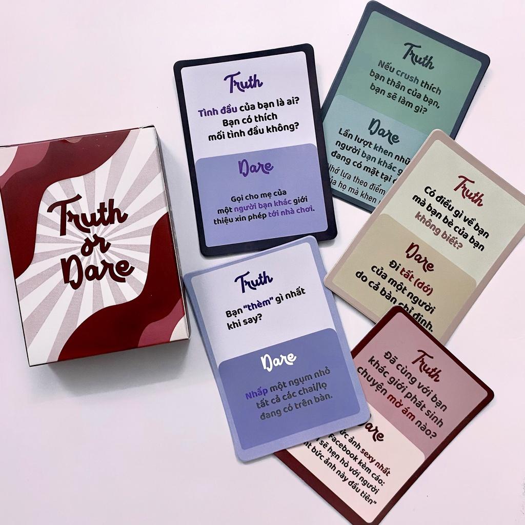 Bộ Bài Drinking Game Thách Hay Thật Truth Or Dare Thẻ Bài Boardgame 35 Lá Thú Vị Cho Bạn Bè Tụ Họp Liên Hoan Lễ Tết