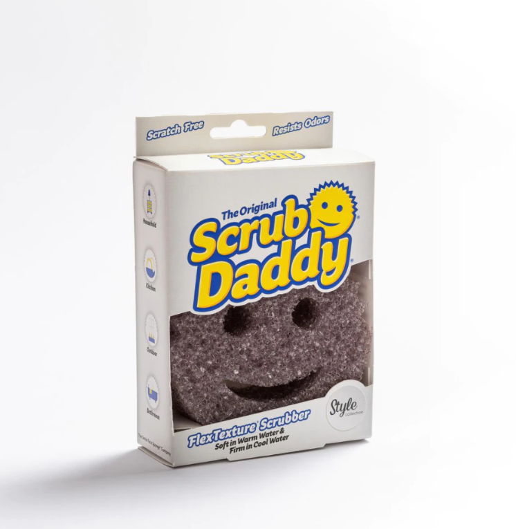 [Phiên Bản Cá Tính] Miếng chà rửa bọt biển Scrub Daddy, miếng xốp lau chùi đa năng - Scrub Daddy Xám Style Collection - 1 miếng