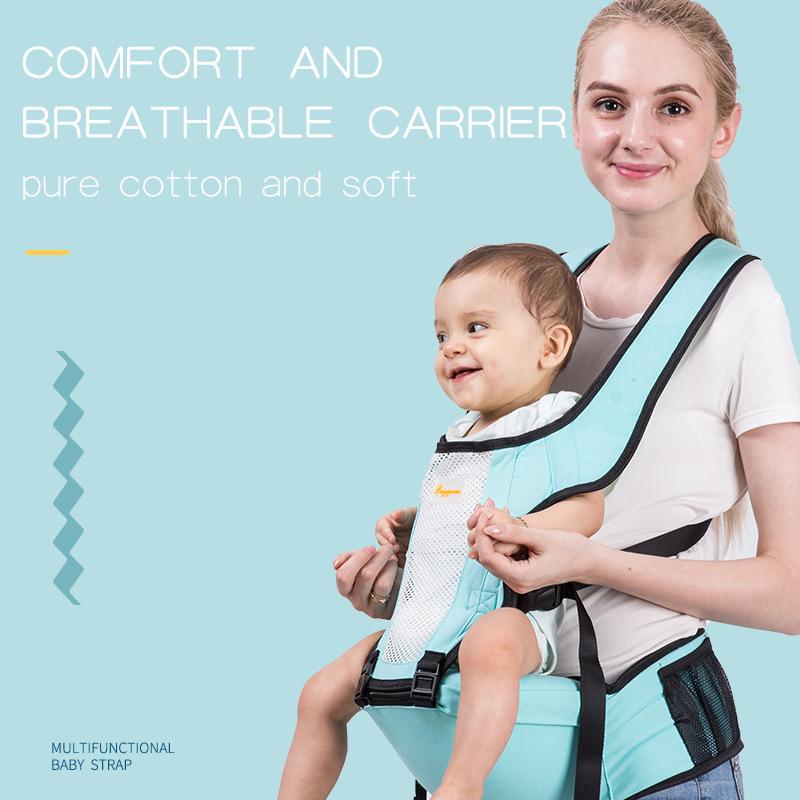 Mùa Hè Công Thái Học Cho Bé Trẻ Sơ Sinh Hipseat Carrier 3 Trong 1 Mặt Trước Công Thái Kangaroo Quấn Bé Sling