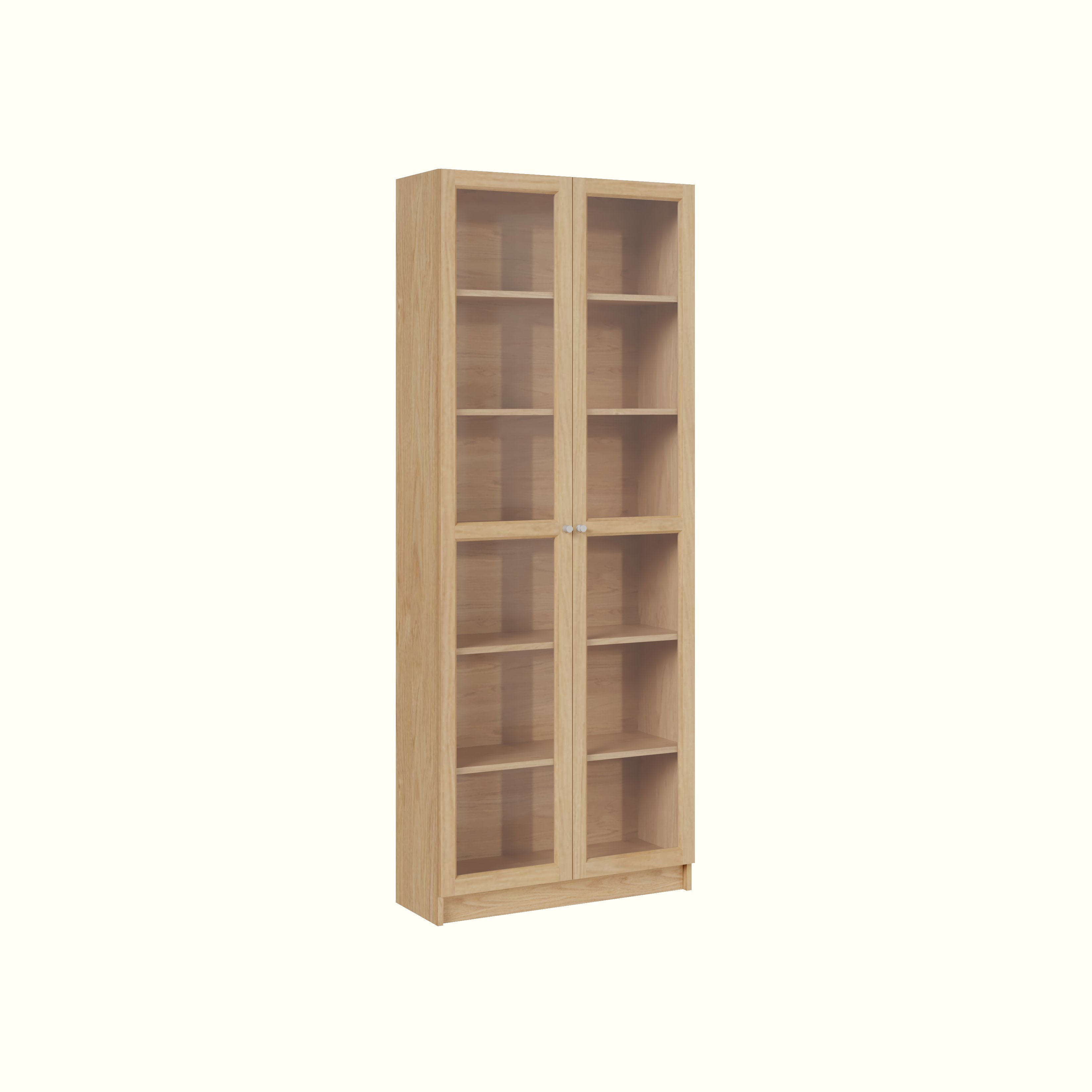 [Happy Home Furniture] CATY, kệ sách 6 tầng cửa kính,  80cm x 30cm x 202cm (DxRxC), KSA_010