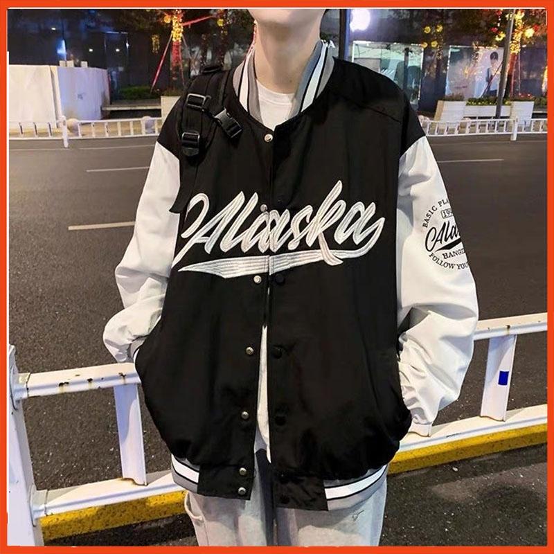 Áo Bomber phối tay , áo khoác dù 2 lớp FROM RỘNG UNISEX nam nữ mặc được, in chữ trước ngực cực chất