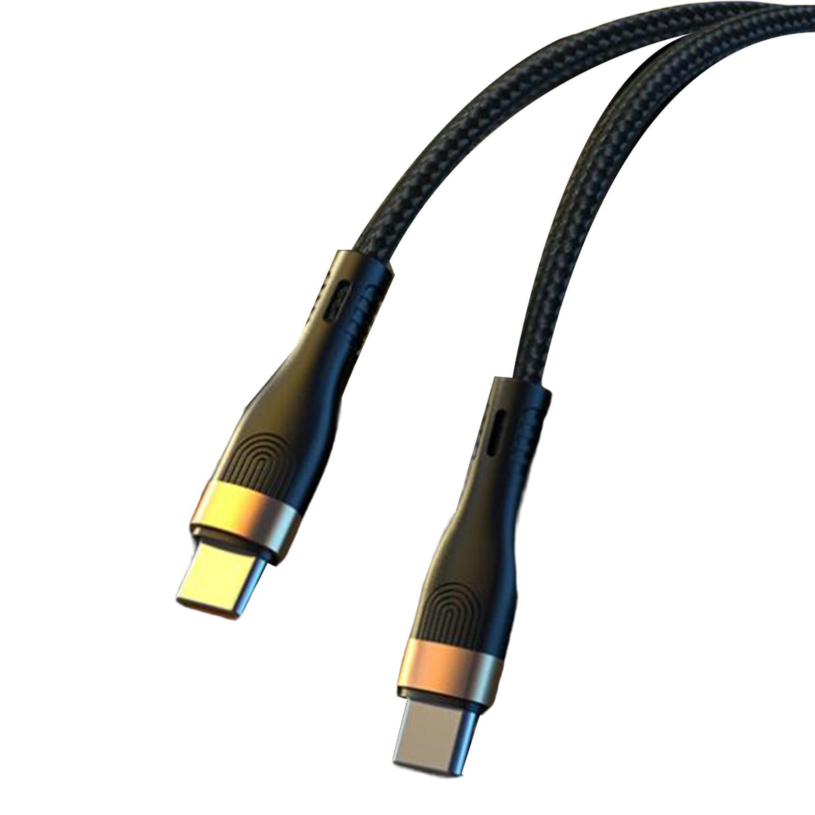 USB Type C Cable, 100W Syncing Cord, TPE Cord Type C to Type C Data Cable for Phones Laptop